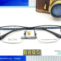 Gọng kính kim loại 8805 dáng vuông càng dẻo