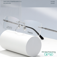 Gọng kính titan không viền 98005 siêu bền nhẹ