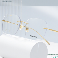 Gọng kính titan không viền PS6043 siêu bền nhẹ