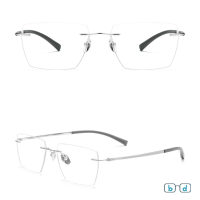 Gọng kính Titanium không viền BV6027 siêu nhẹ