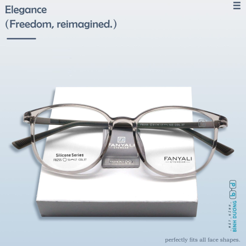 Gọng kính nhựa FANYALI F8255 silicone chống trơn trượt