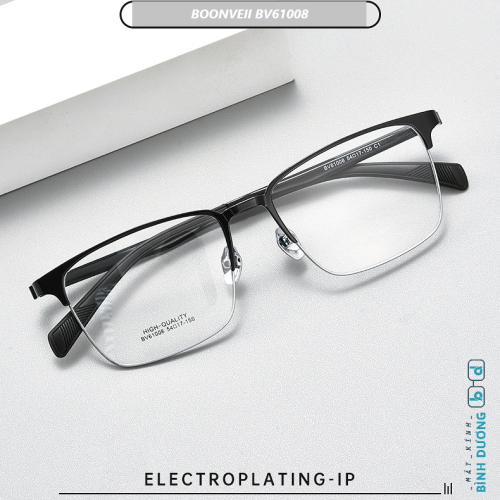 Gọng nửa viền BV61008 hợp kim titan siêu nhẹ