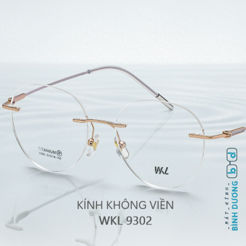 Kính không viền WKL 9302 tổng tài của Mắt Kính Bình Dương