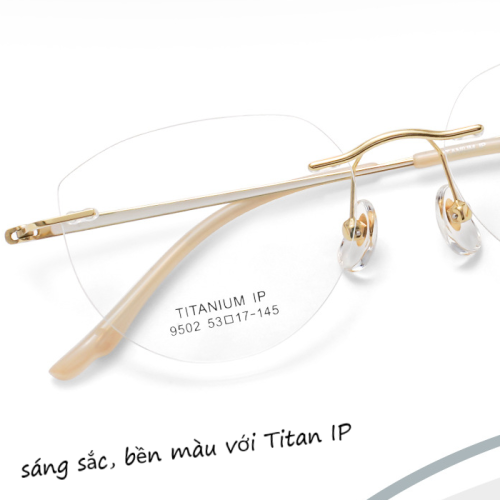 Kính không viền WKL 9502 tổng tài của Mắt Kính Bình Dương