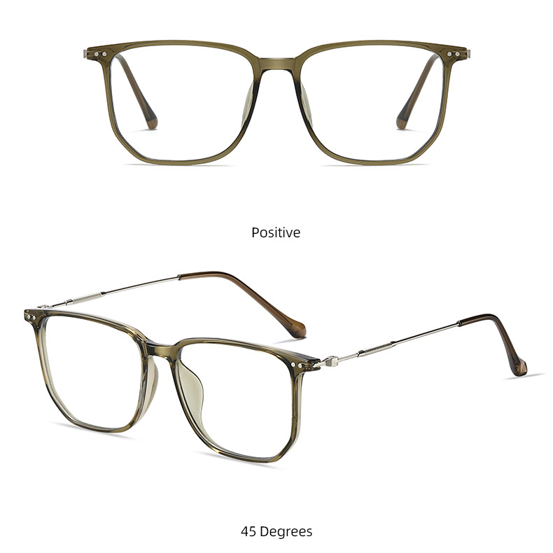 gọng nhựa 2172 có sẵn tròng không độ trong suốt