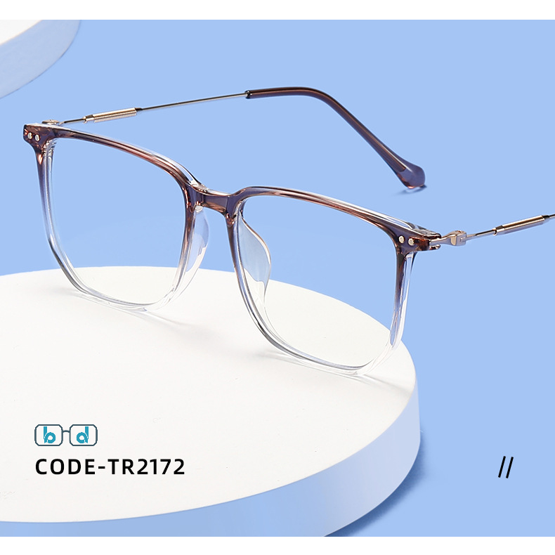 gọng nhựa 2172 có sẵn tròng không độ trong suốt