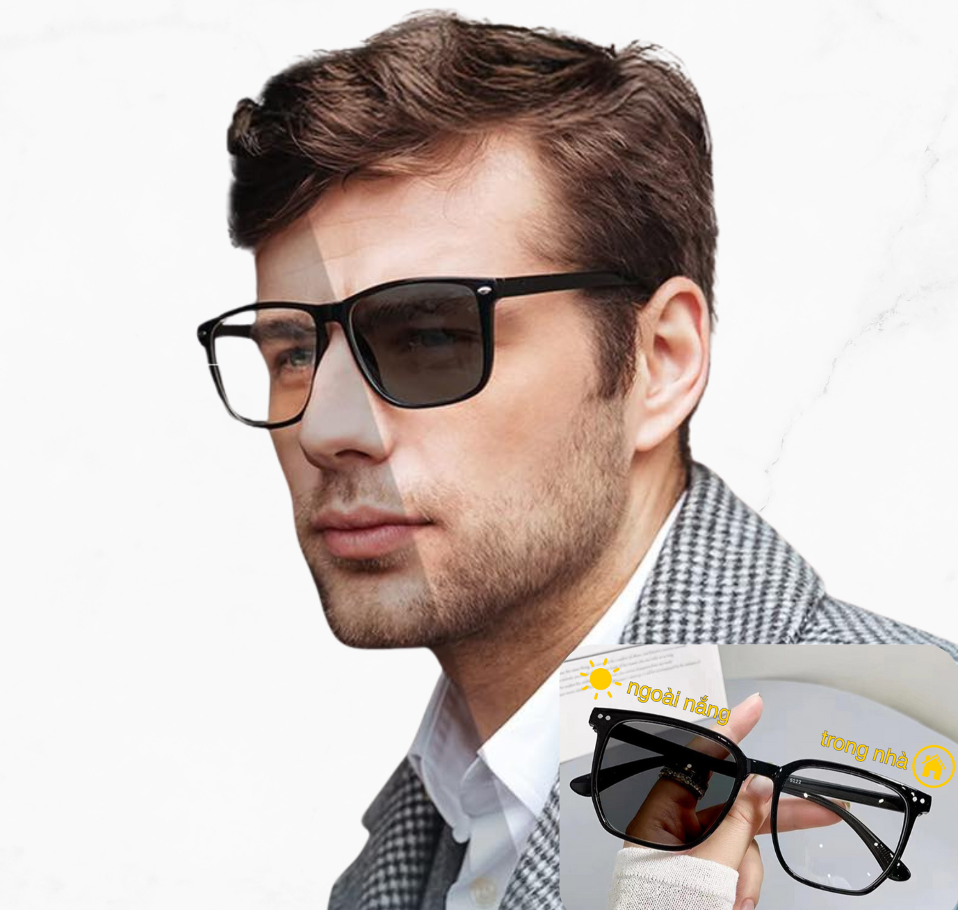 Tròng kính đổi màu nhanh đậm tại Tân Uyên