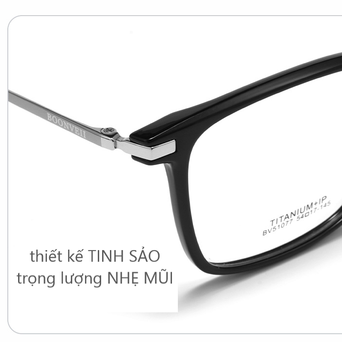 Gọng kính nhựa Titan 51077 Mắt Kính Bình Dương