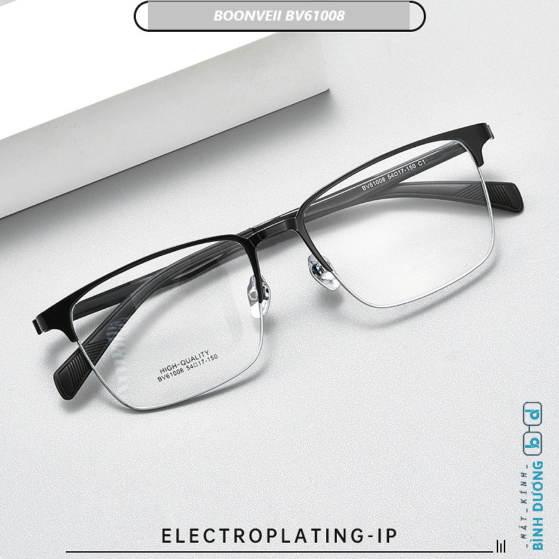 Gọng nửa viền BV61008 hợp kim titan siêu nhẹ