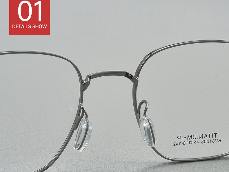 Gọng Titanium IP BV81003 đa giác mảnh nhẹ