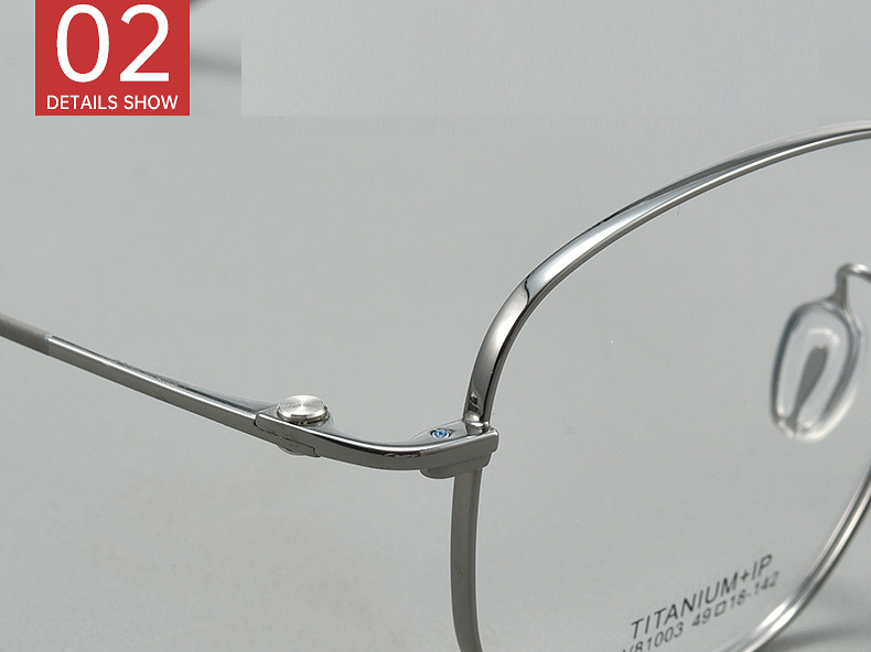 Gọng Titanium IP BV81003 đa giác mảnh nhẹ