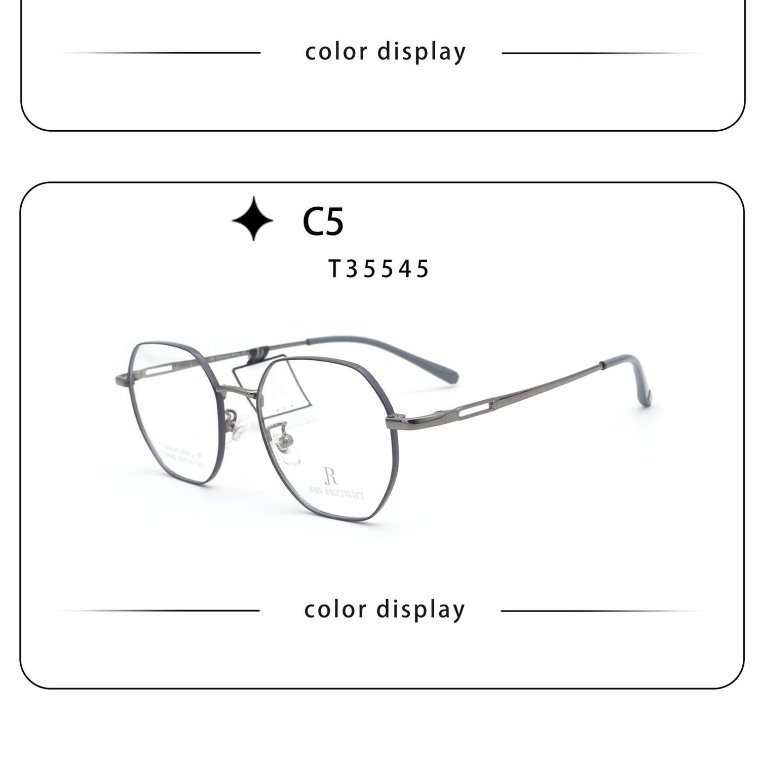 Gọng kính đa giác vuông 35545 Mắt Kính Bình Dương