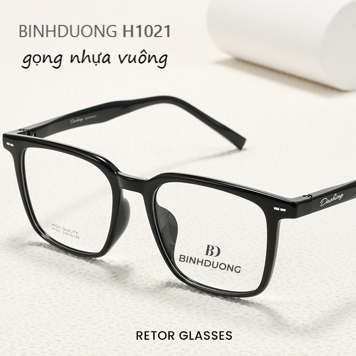 Gọng kính nhựa vuông 1021 Mắt Kính Bình Dương