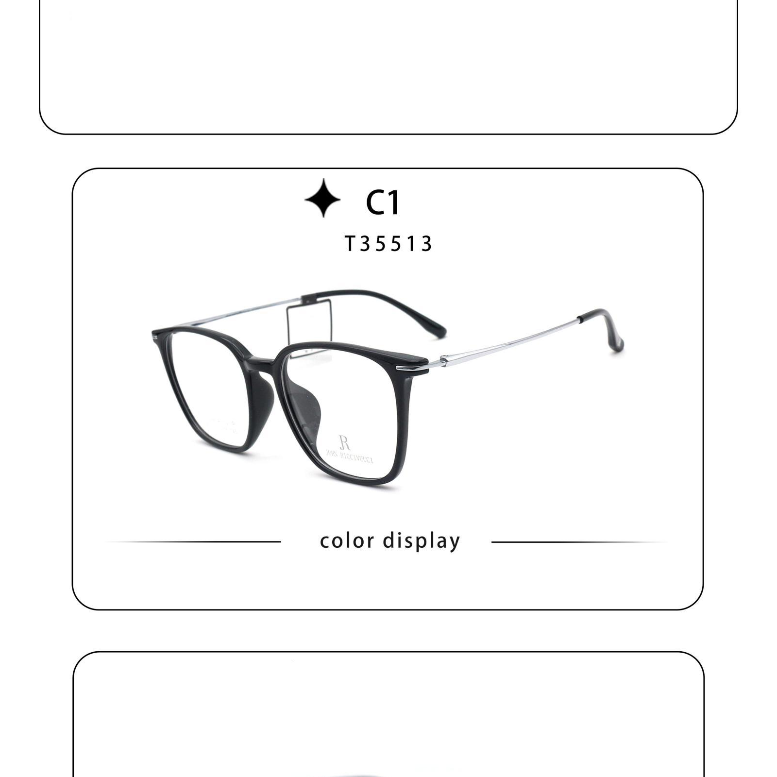 Gọng kính vuông nhẹ 35513 Mắt Kính Bình Dương