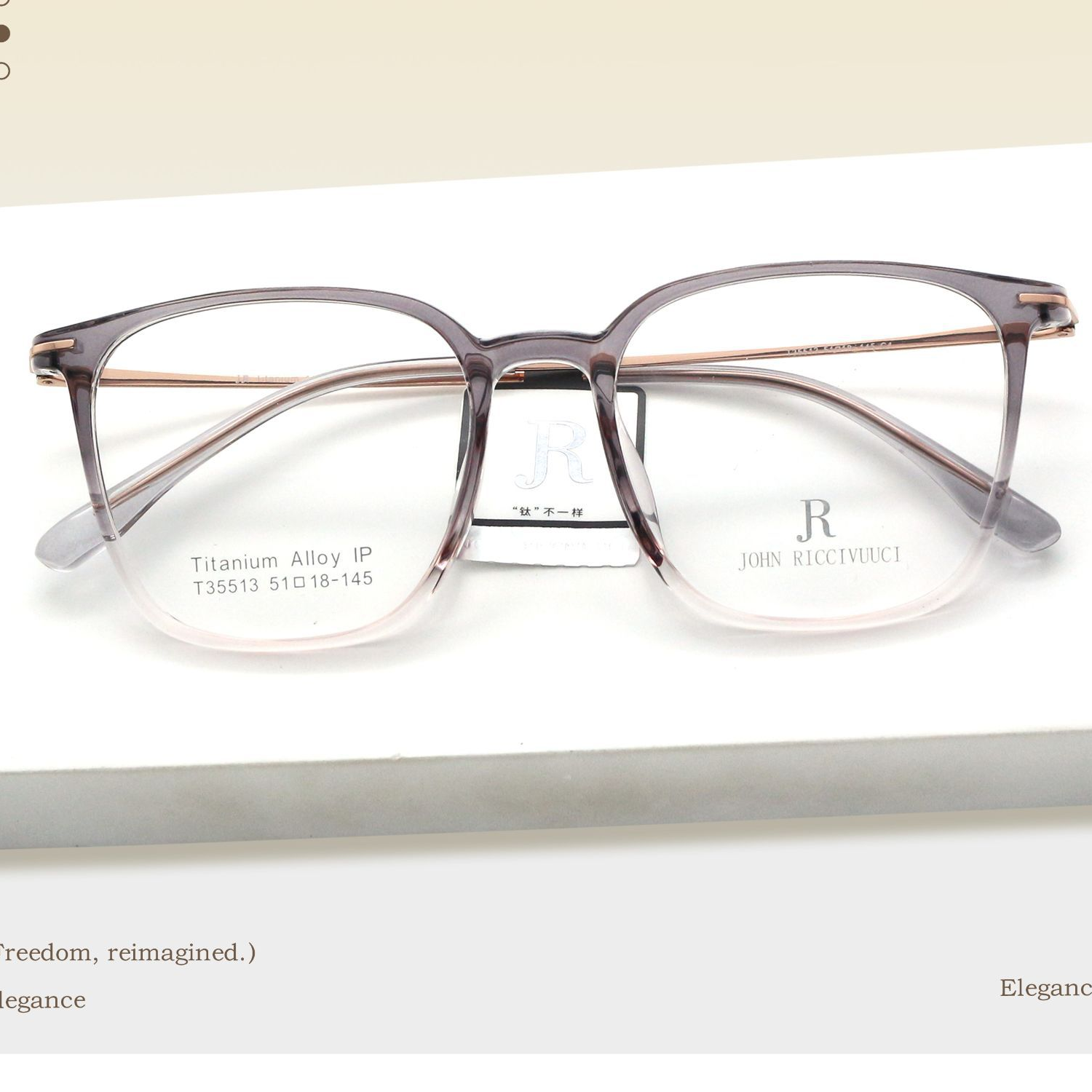 Gọng kính vuông nhẹ 35513 Mắt Kính Bình Dương