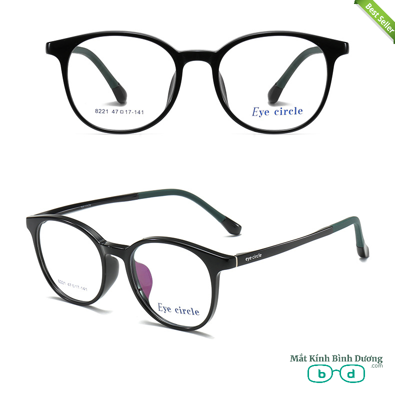 Gọng kính cận dẻo 8221 nhựa nhẹ thế hệ mới
