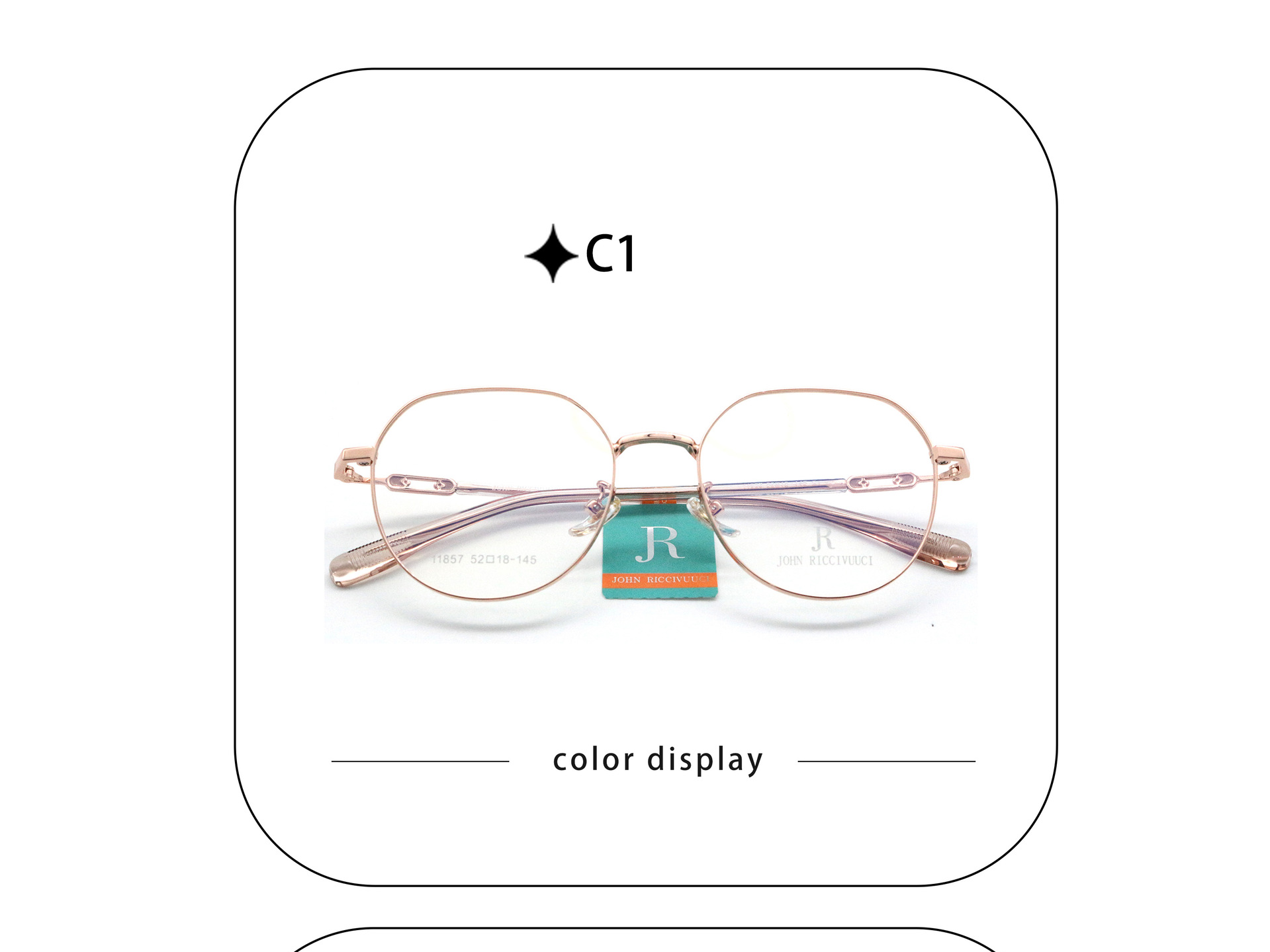 Gọng Kính Đa Giác Mảnh JR 11857 Trendy