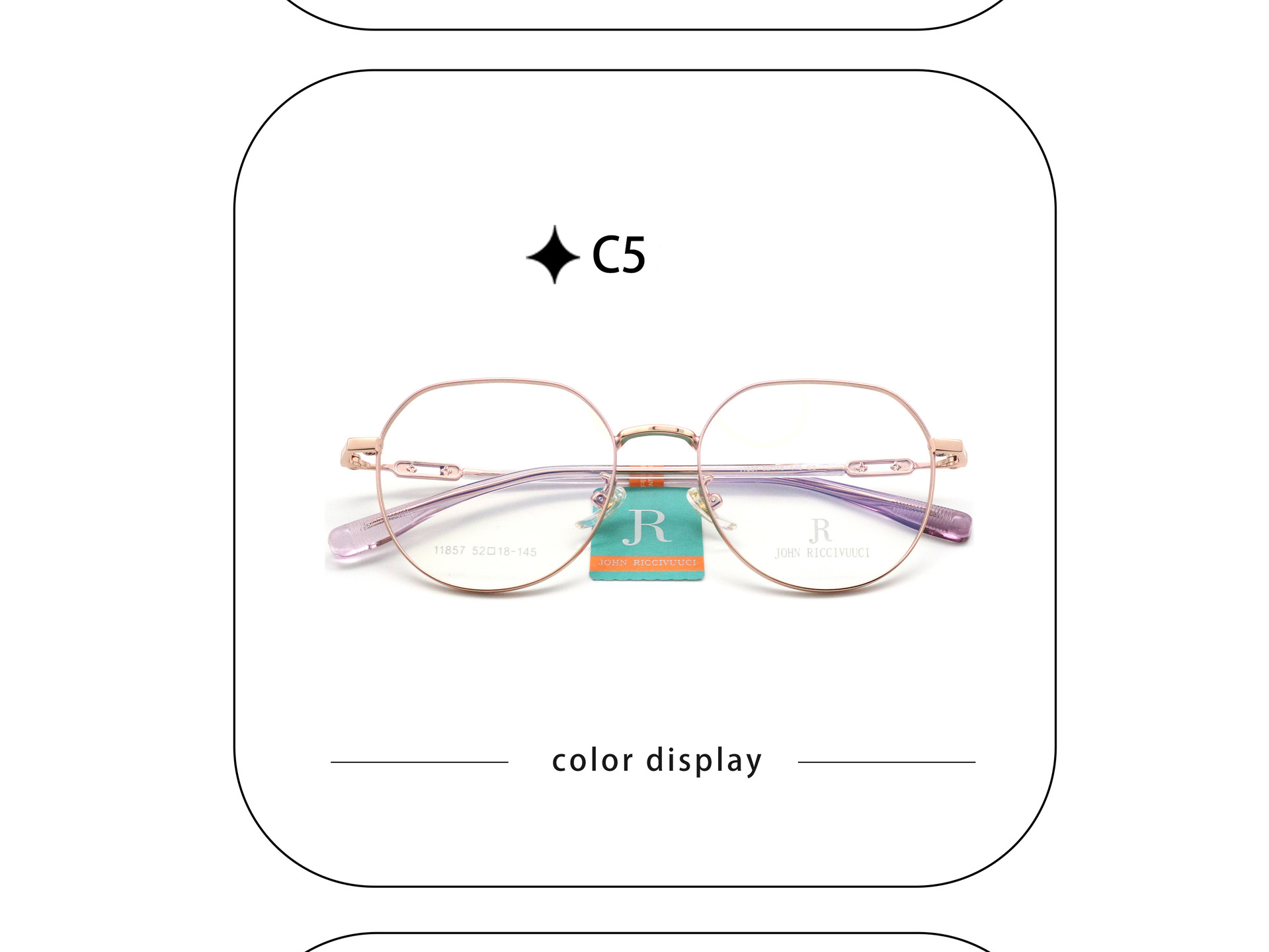 Gọng Kính Đa Giác Mảnh JR 11857 Trendy