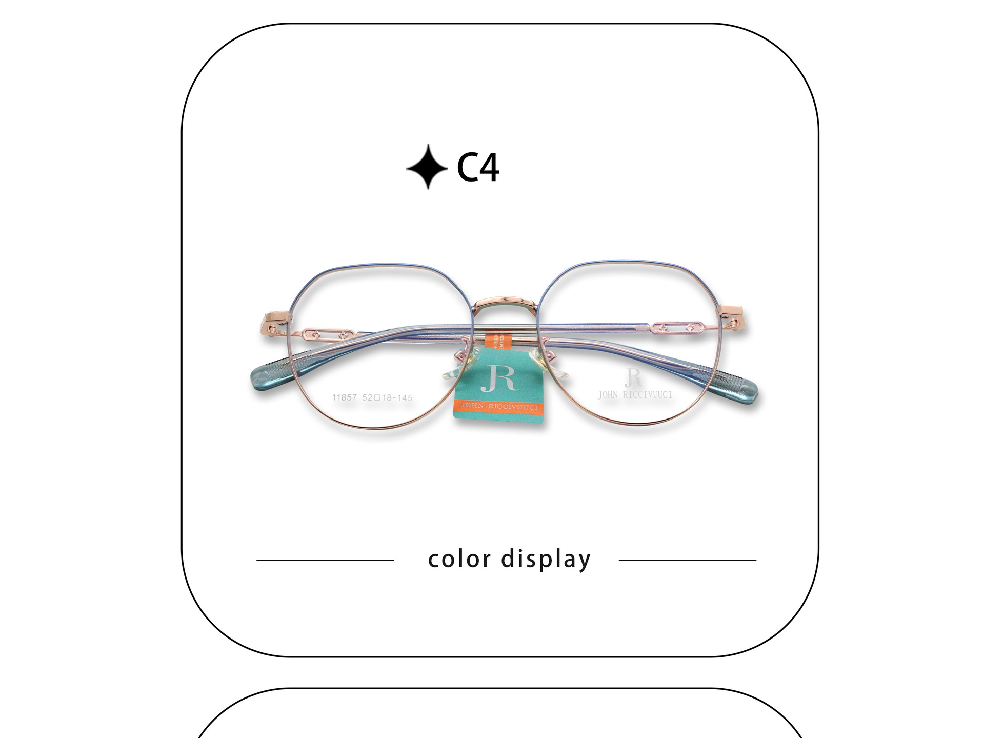 Gọng Kính Đa Giác Mảnh JR 11857 Trendy