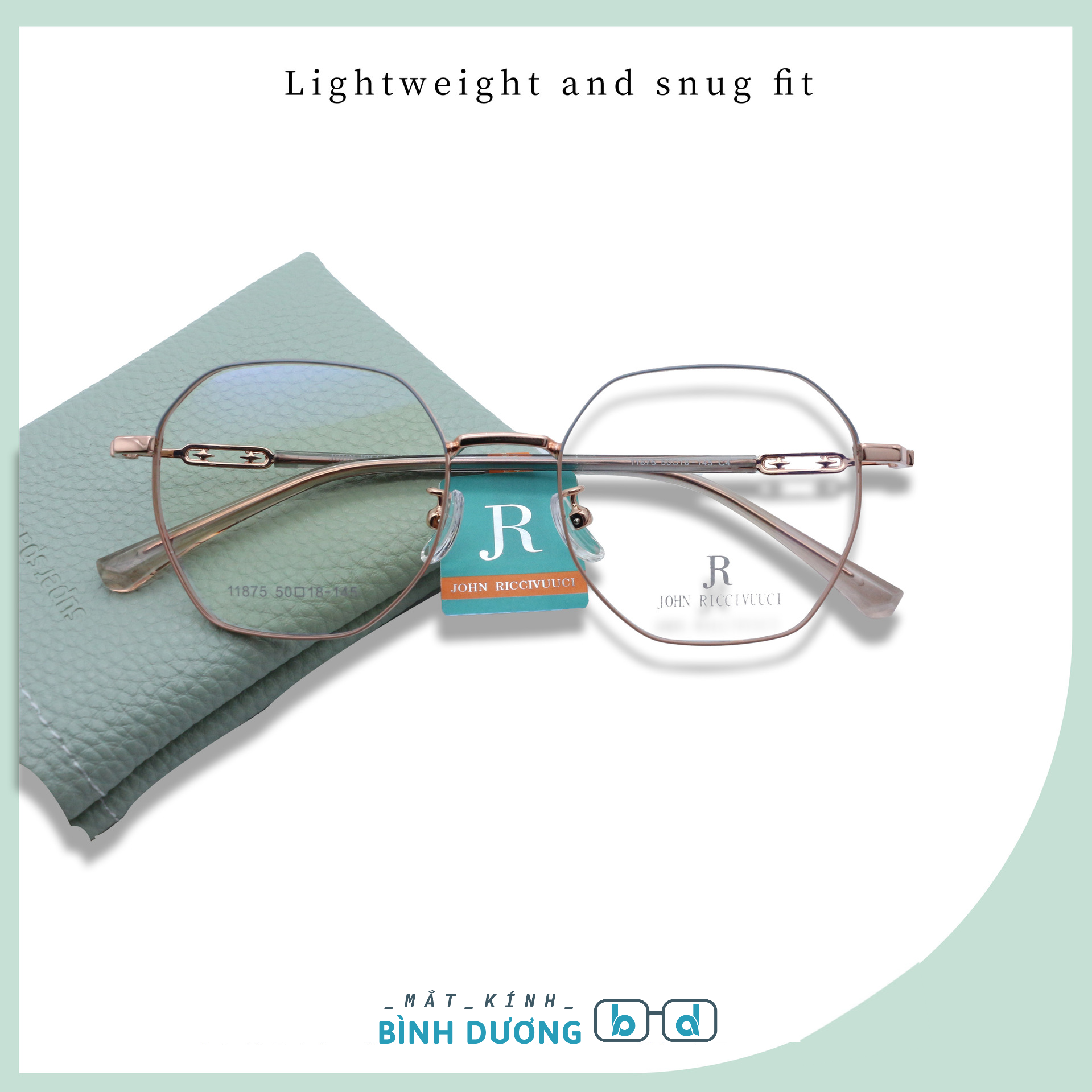 Gọng Kính Đa Giác Mảnh JR11875 Trendy