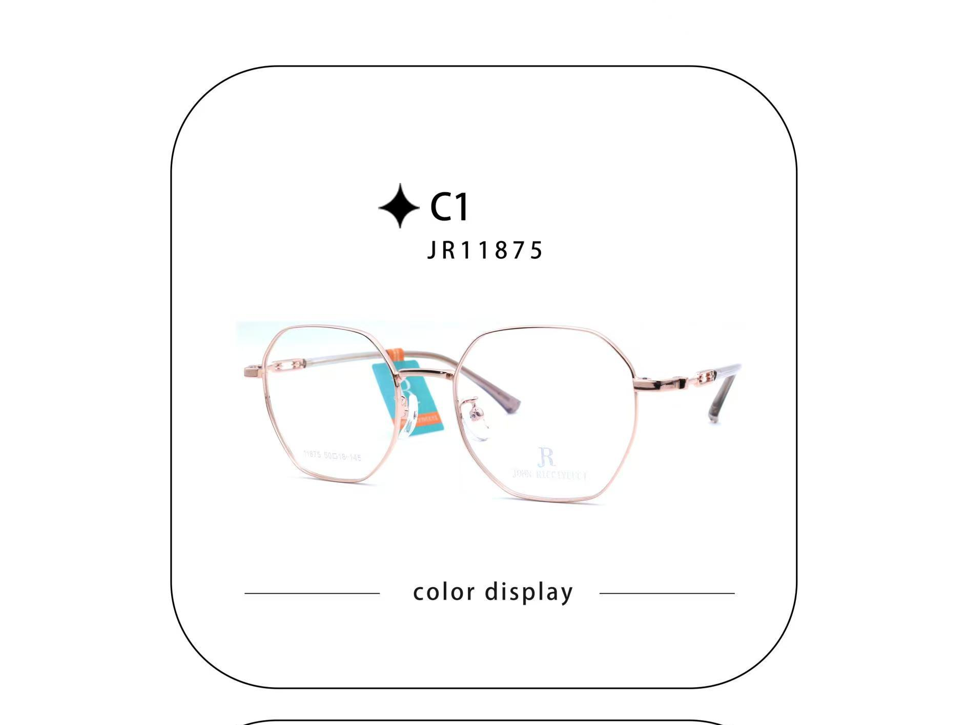 Gọng Kính Đa Giác Mảnh JR11875 Trendy