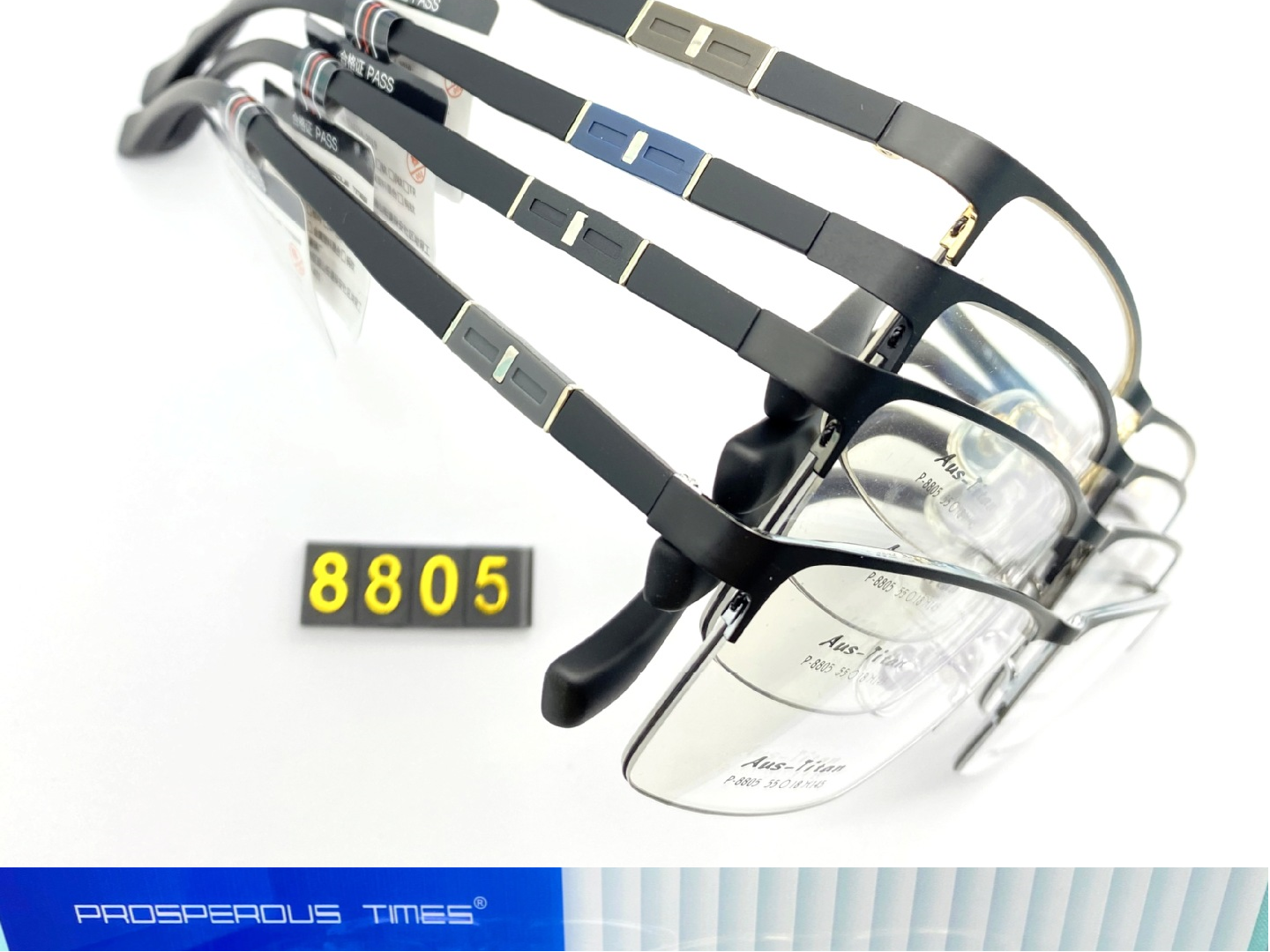 Gọng kính kim loại 8805 dáng vuông càng dẻo