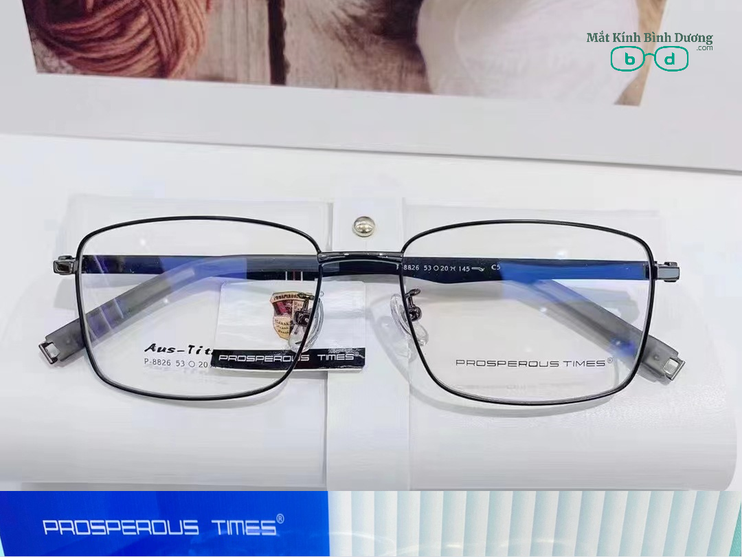 Gọng kính hợp kim càng dẻo 8826 vuông mới