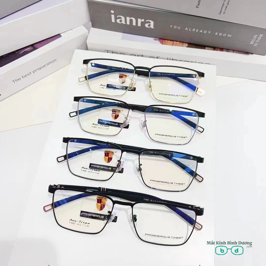 Gọng kính hợp kim càng dẻo 8885 vuông mới