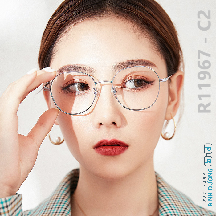 Gọng kính cận R11967 oval nhỏ xu hướng mới
