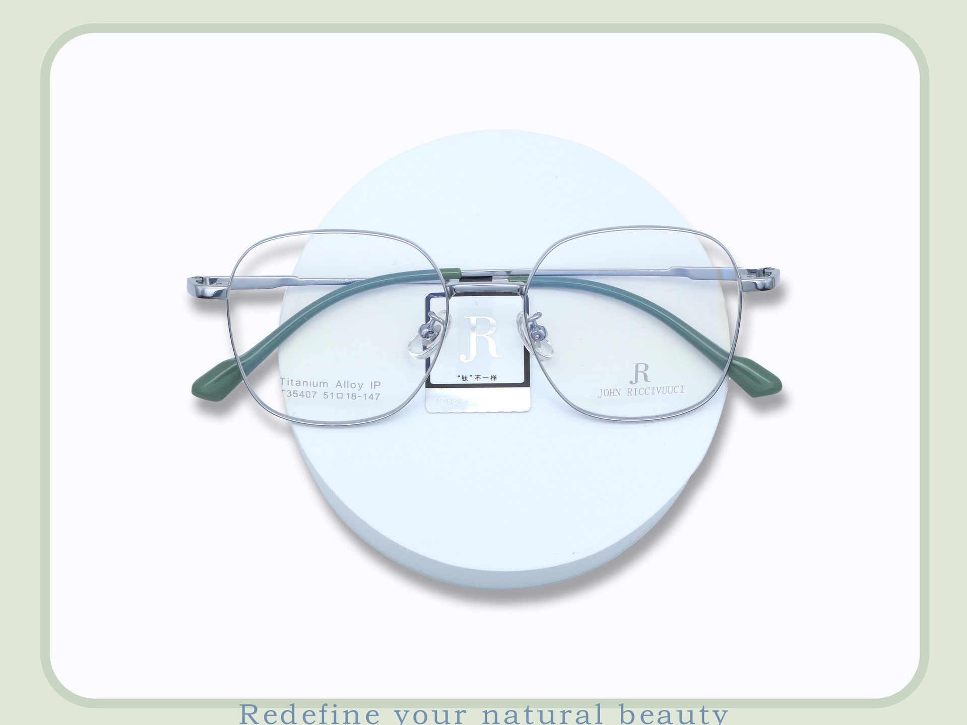 Gọng Kính Kim Loại Lớn JR35407