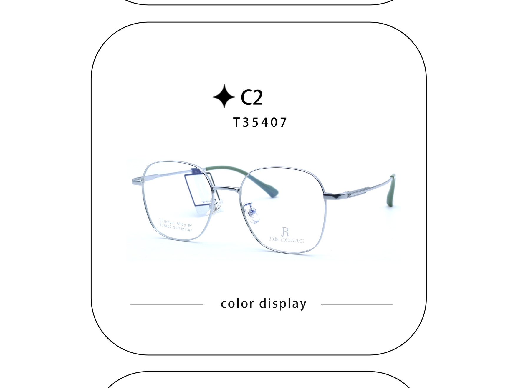 Gọng Kính Kim Loại Lớn JR35407