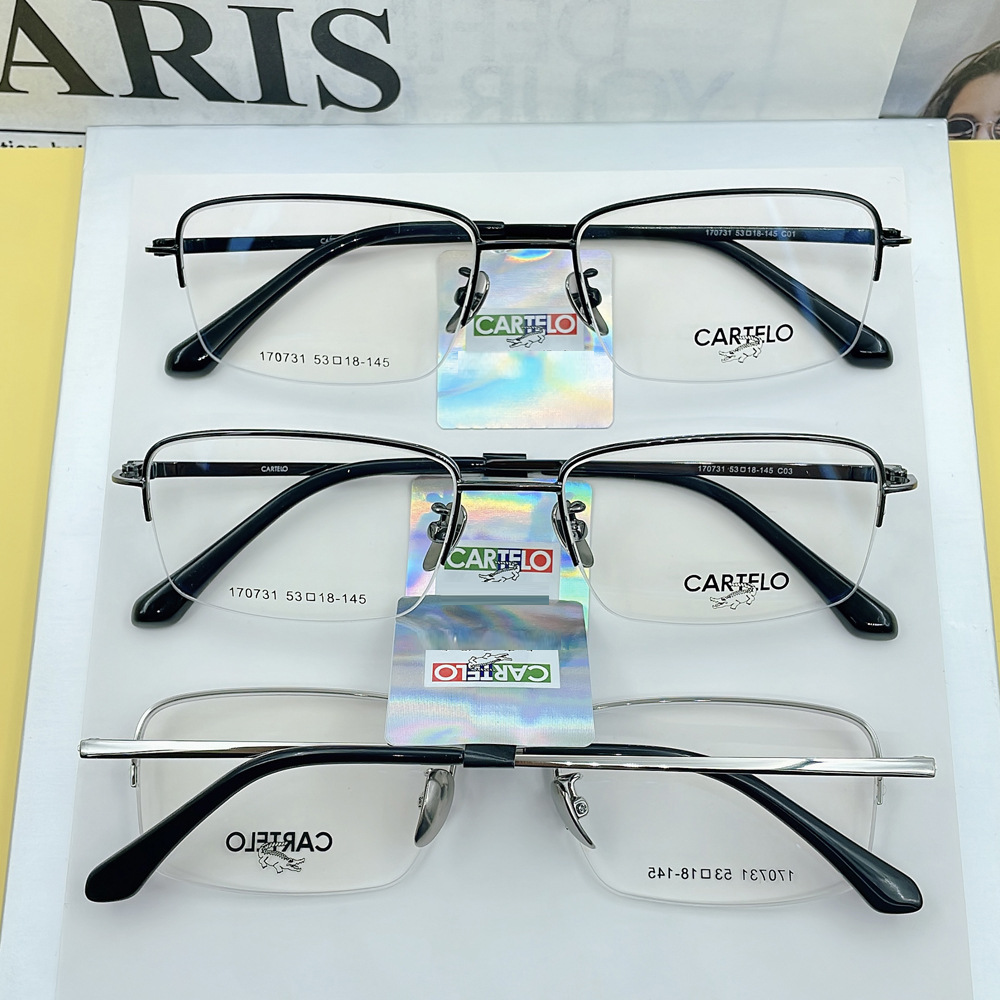 Gọng kính lão Cartelo nửa viền chắc chắn bền và nhẹ