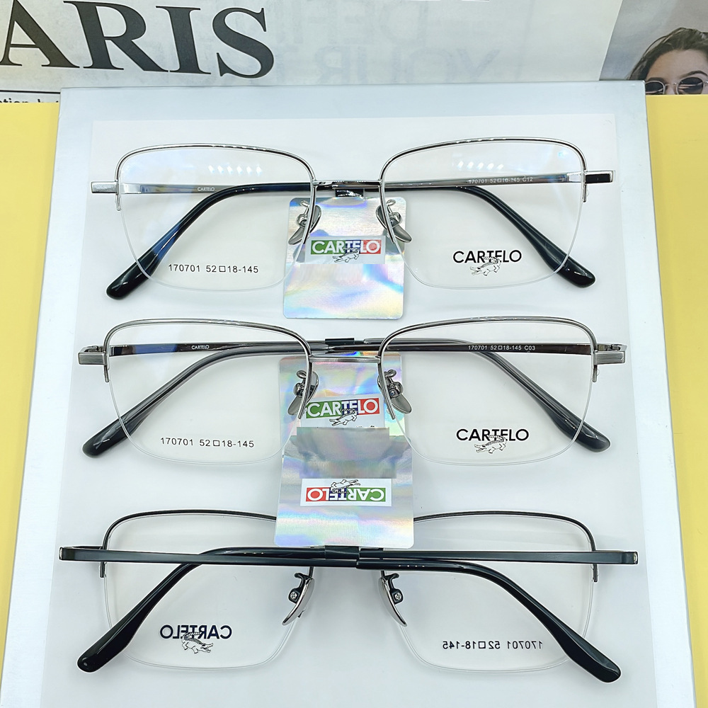 Gọng kính lão Cartelo nửa viền chắc chắn bền và nhẹ