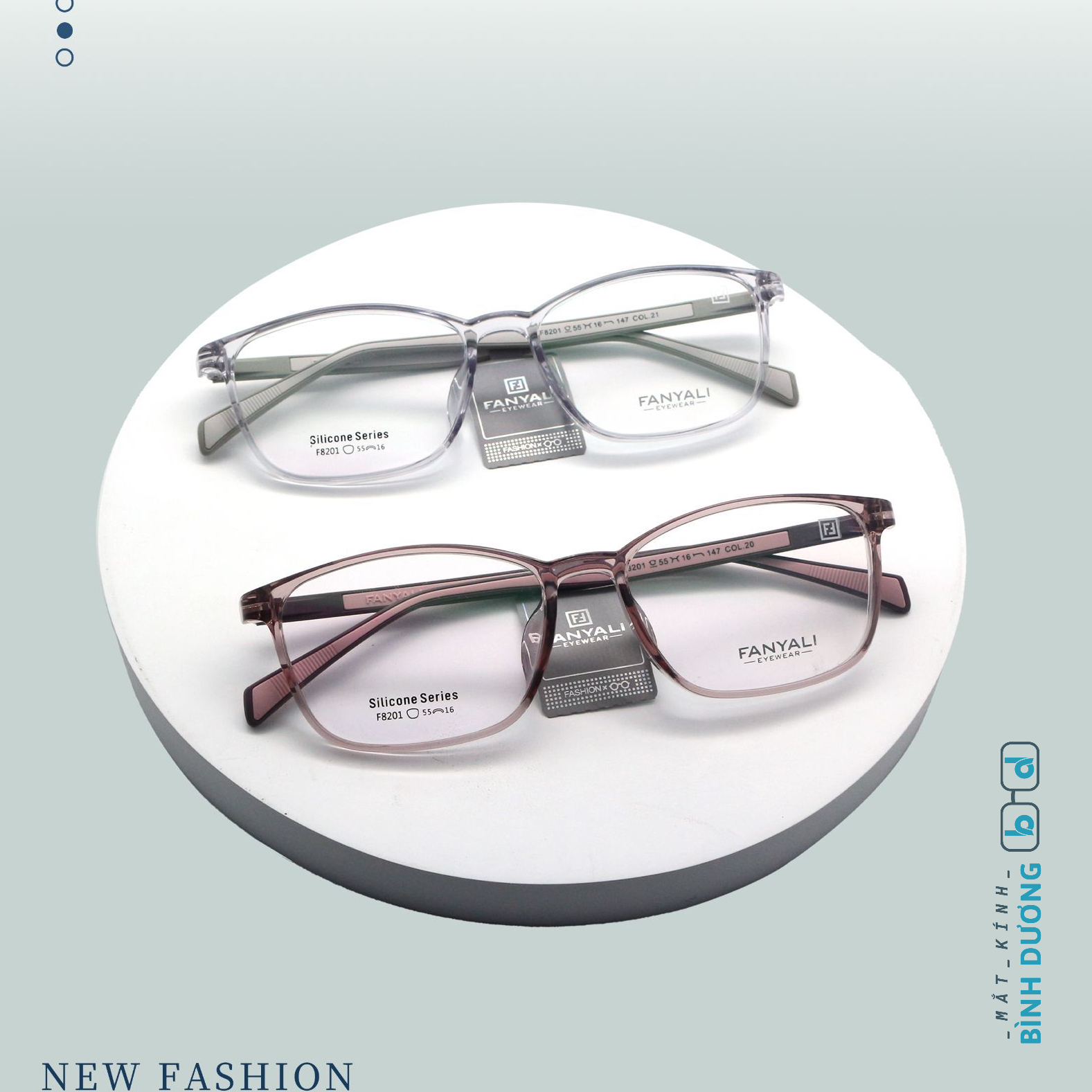 Gọng kính nhựa FANYALI F8201 silicone chống trơn trượt