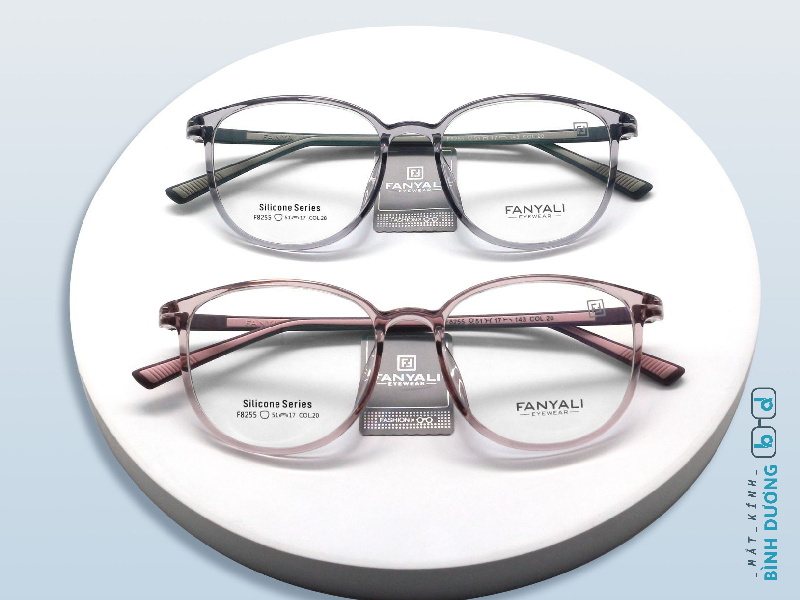 Gọng kính nhựa FANYALI F8255 silicone chống trơn trượt