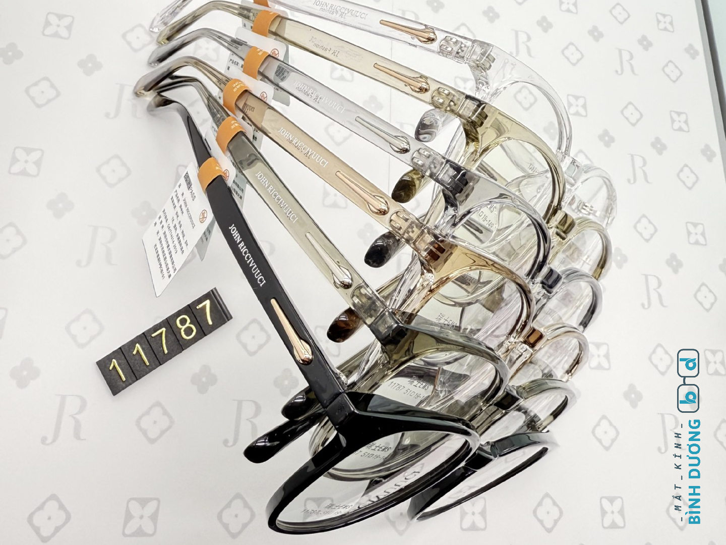 Gọng kính cận R11787 nhựa EMS nhẹ dẻo mới