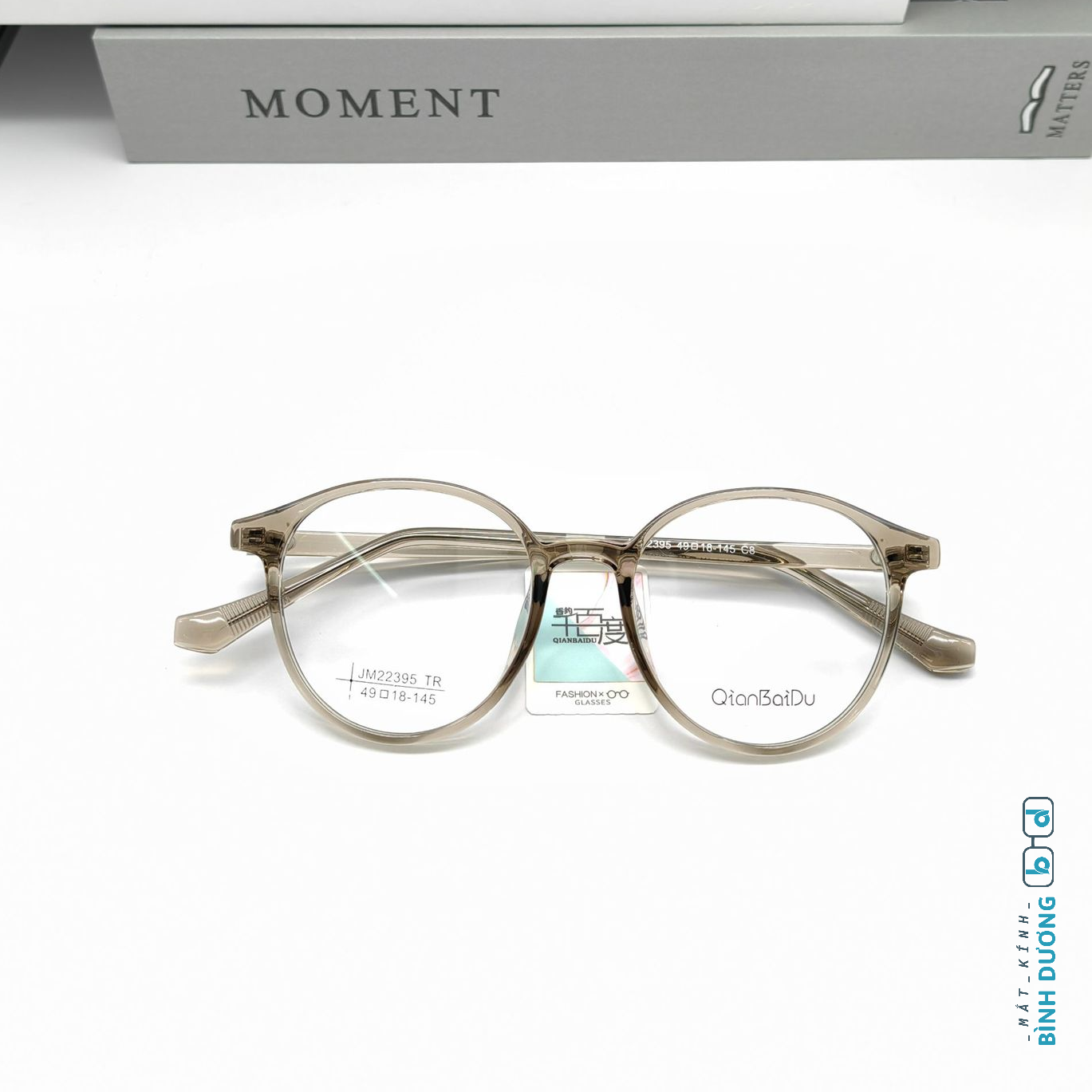 Gọng kính cận nhựa tròn JM22395 giá rẻ tại Mắt Kính Bình Dương