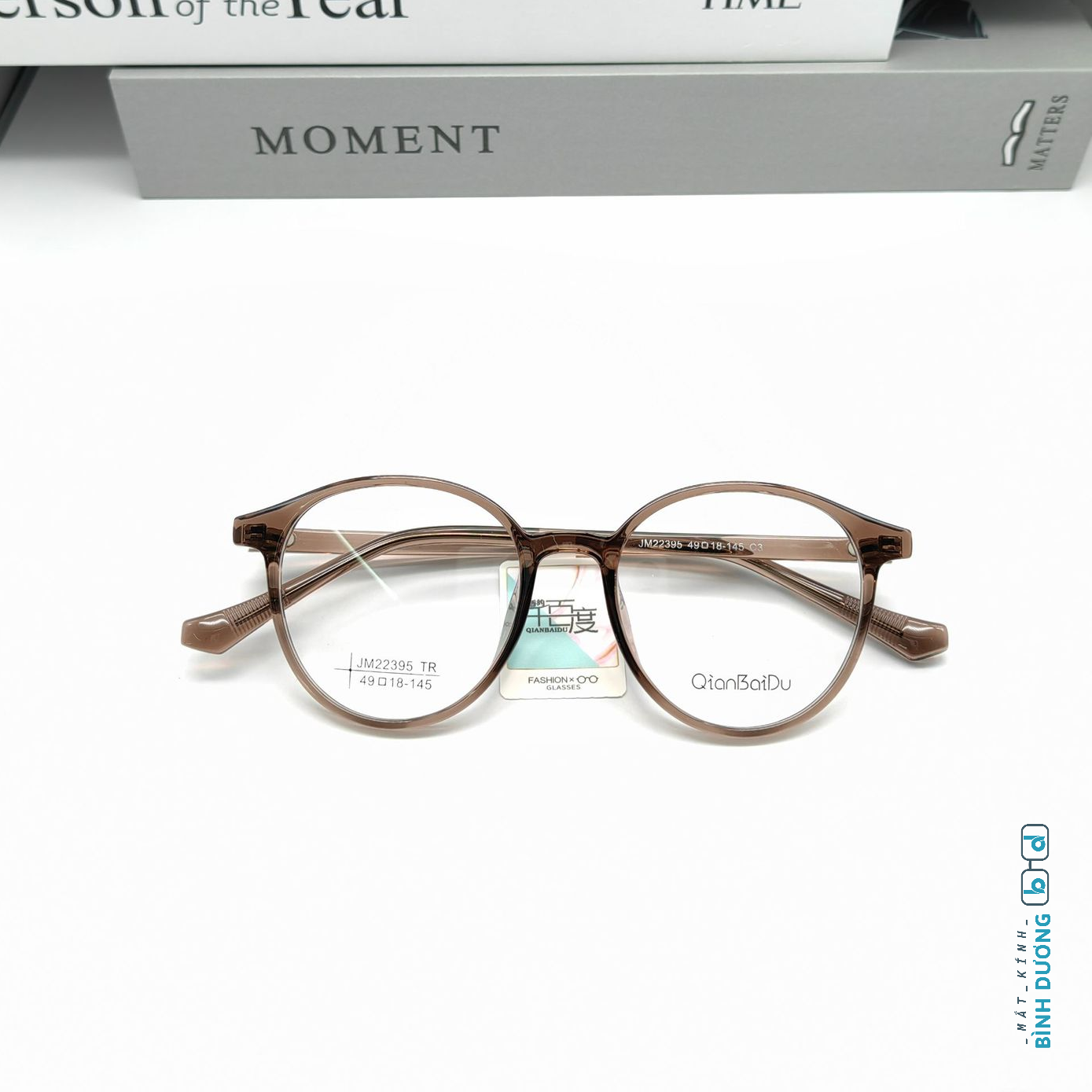 Gọng kính cận nhựa tròn JM22395 giá rẻ tại Mắt Kính Bình Dương