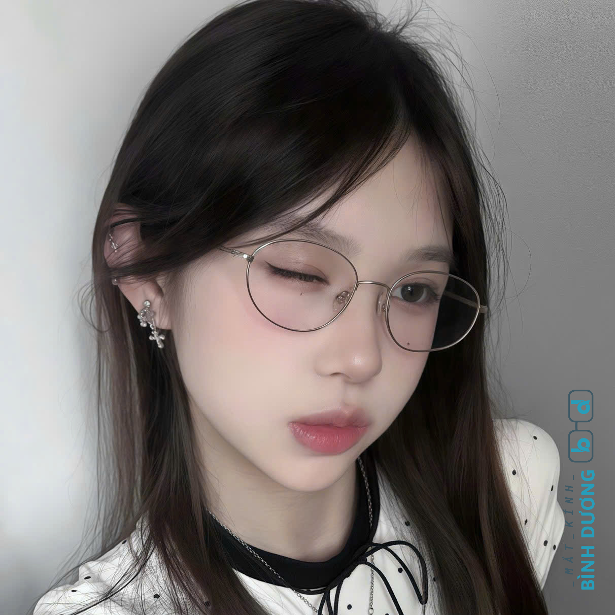 Gọng kính mèo San Bulonie 86215 oval hot trendy
