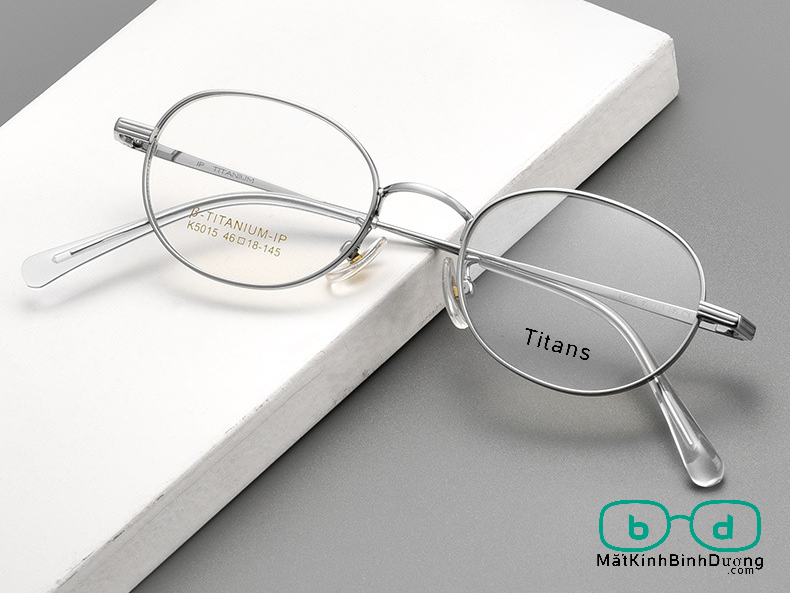 gọng kính Titans 5015 oval nhỏ xu hướng mới