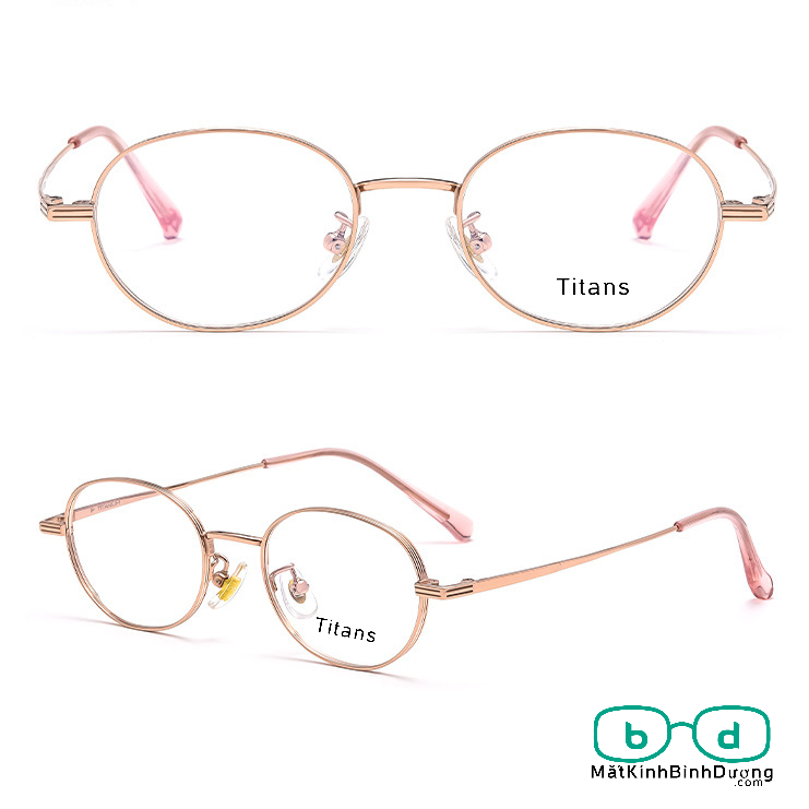 gọng kính Titans 5015 oval nhỏ xu hướng mới