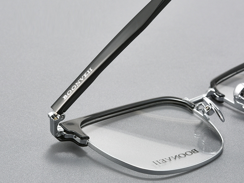 Gọng kính Titan 51010 nửa viền trendy mới