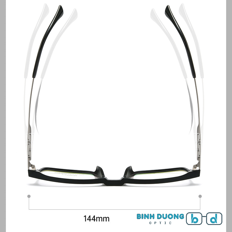 Gọng kính Titan 61010 nhựa HD cao cấp mới