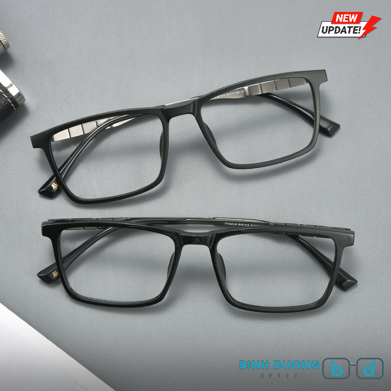 Gọng kính Titan 61010 nhựa HD cao cấp mới