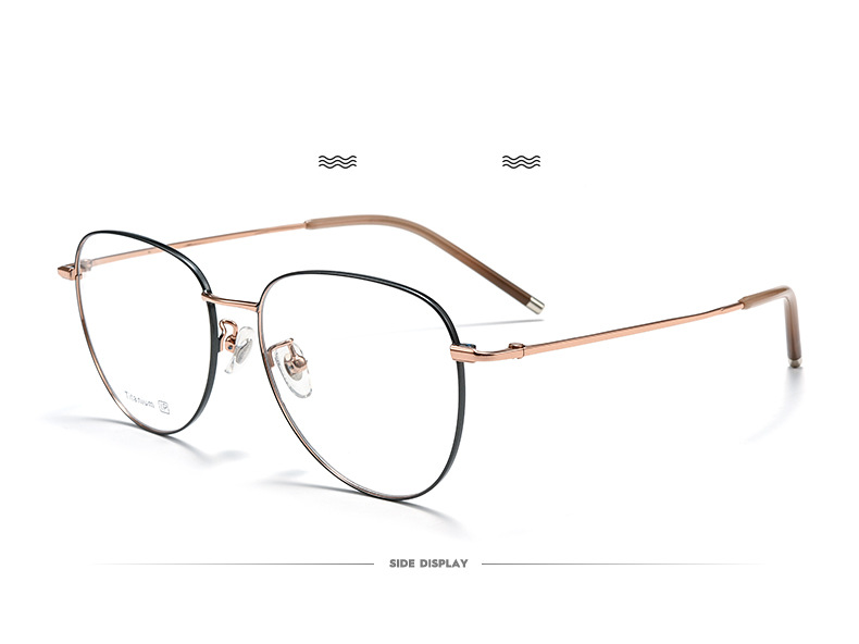 Gọng kính titan 8201 phom dáng lớn thời trang 