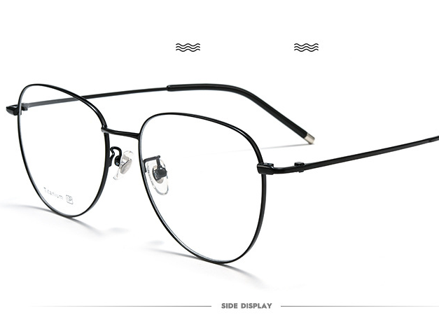Gọng kính titan 8201 phom dáng lớn thời trang 