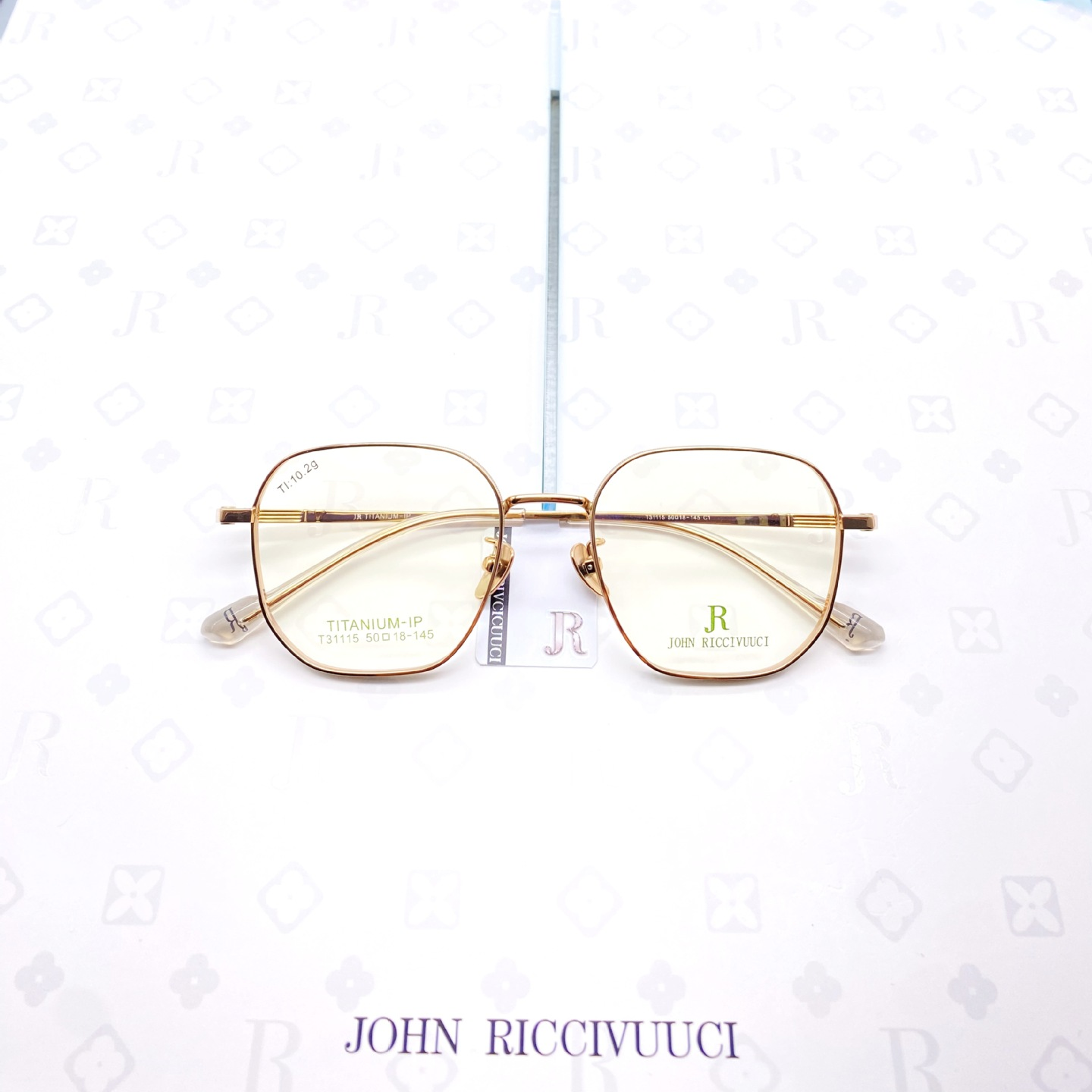 Gọng kính titan JR 31115 đa giác mới
