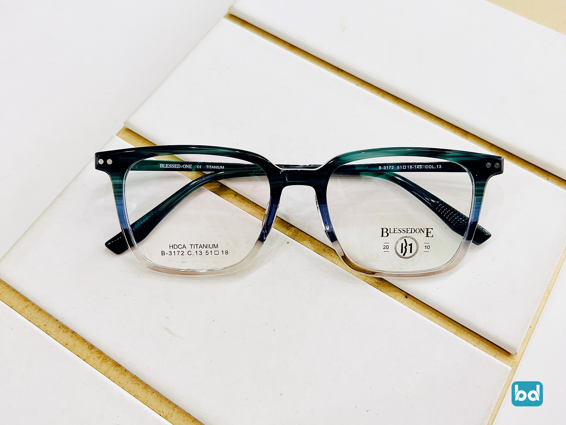 Gọng kính Titan B1 3172 nhựa HD cao cấp