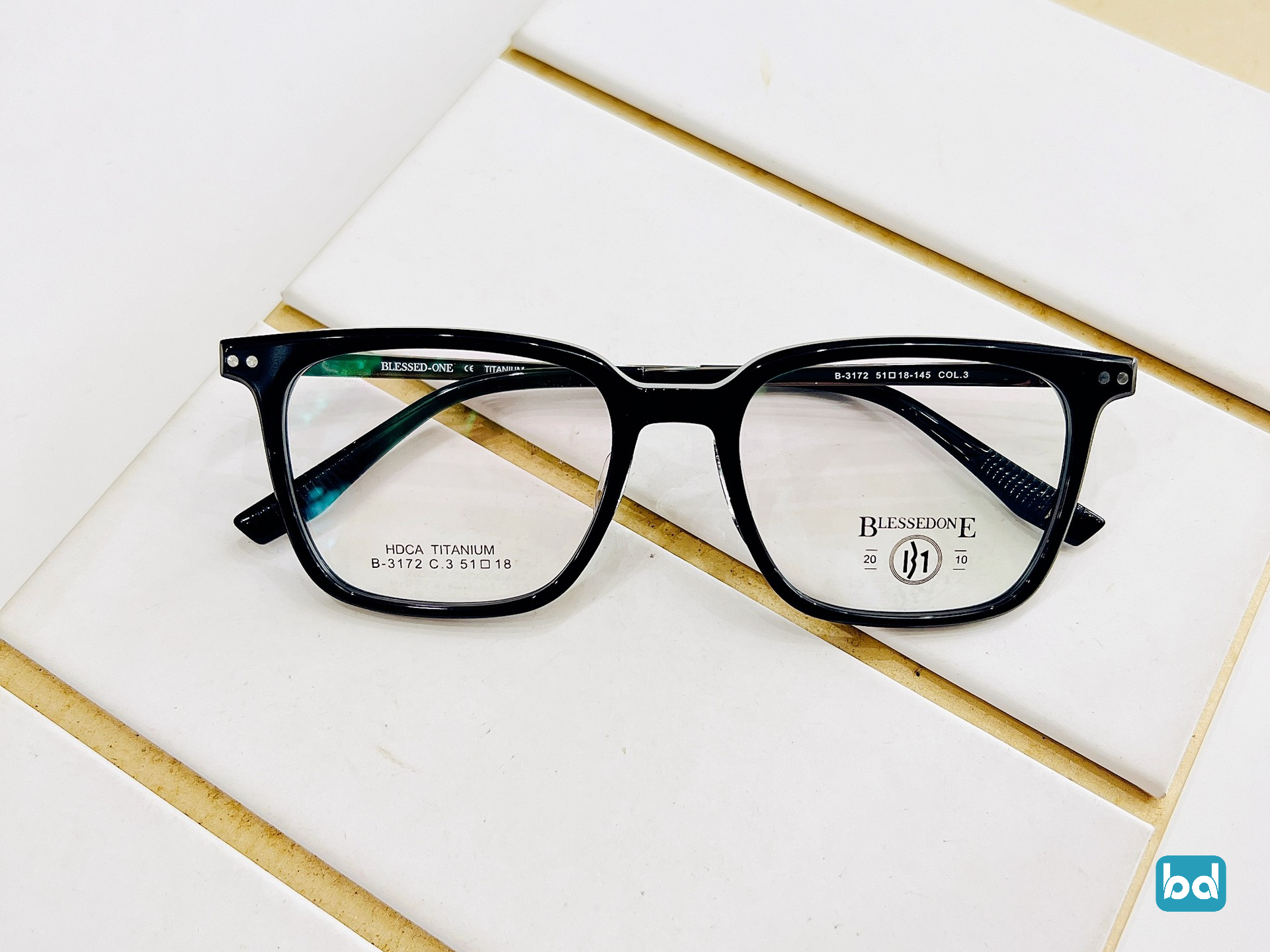 Gọng kính Titan B1 3172 nhựa HD cao cấp