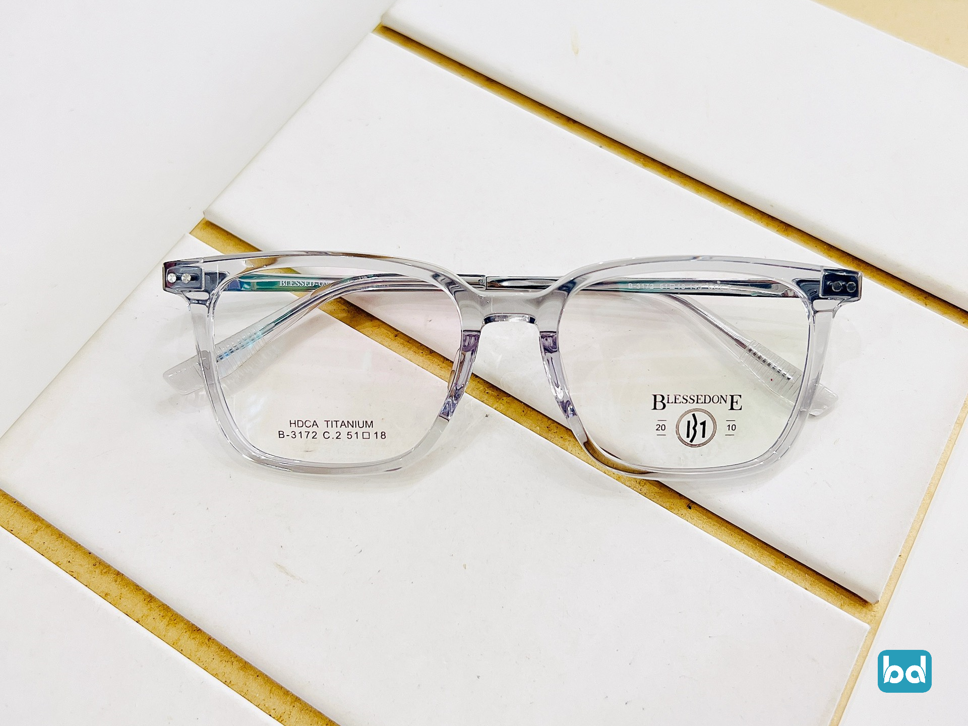 Gọng kính Titan B1 3172 nhựa HD cao cấp